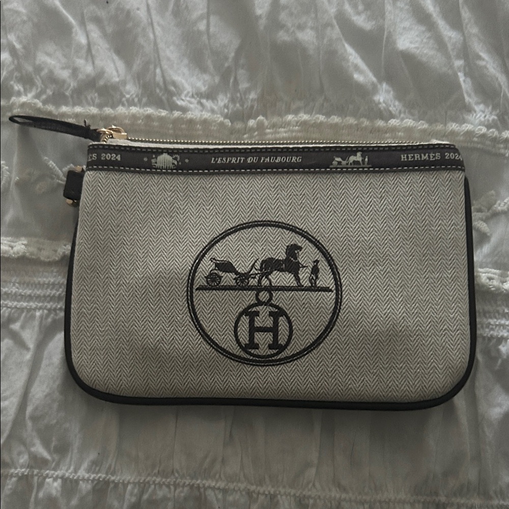 Hermes upcycled wristlet